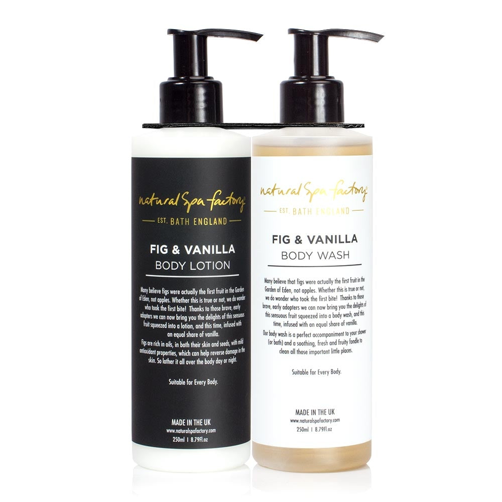 Duo Body Wash and Body Lotion Gift Sets Natural Spa Factory